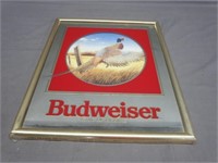 ~ Budweiser " Pheasant " Mirror Beer Sign