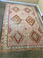 9’7’’ by 6’3’’ SILK SUMAK ARE RUG MADE IN IRAN