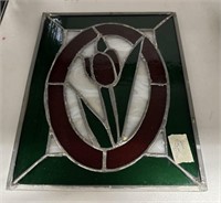 Leaded Stained Glass Window Panel