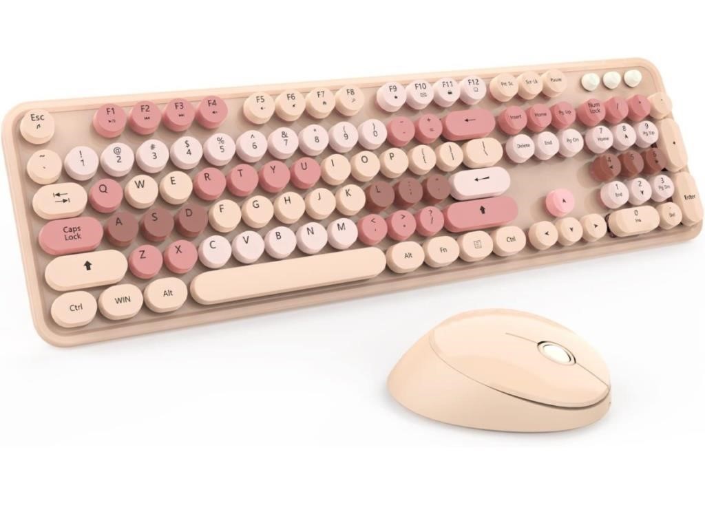 Wireless Keyboard and Mouse, KOOTOP Cute K