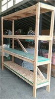 Large Wood Garage Shelf, Approx. 97" Long 21 1