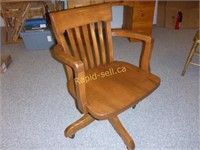 Vintage Oak Desk Chair