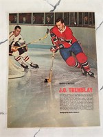 J.C Tremblay Hockey's Hottest 1966 Game Photo