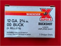 Winchester Super-X 12 Ga. Buckshot 5 Rounds