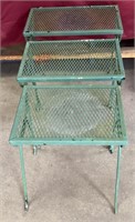 Vintage Wrought Iron Nesting Tables