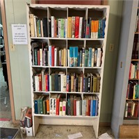 Wooden bookcase (books in lot 136) (TR)