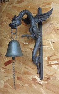 Flying Dragon Bell Cast Iron 12"
