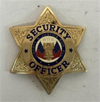 SECURITY OFFICER BADGE PIN