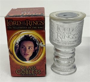 LORD OF THE RINGS GLASS GOBLET CUP