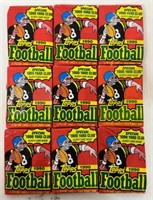 (9) 1990 FOOTBALL CARD PACKETS