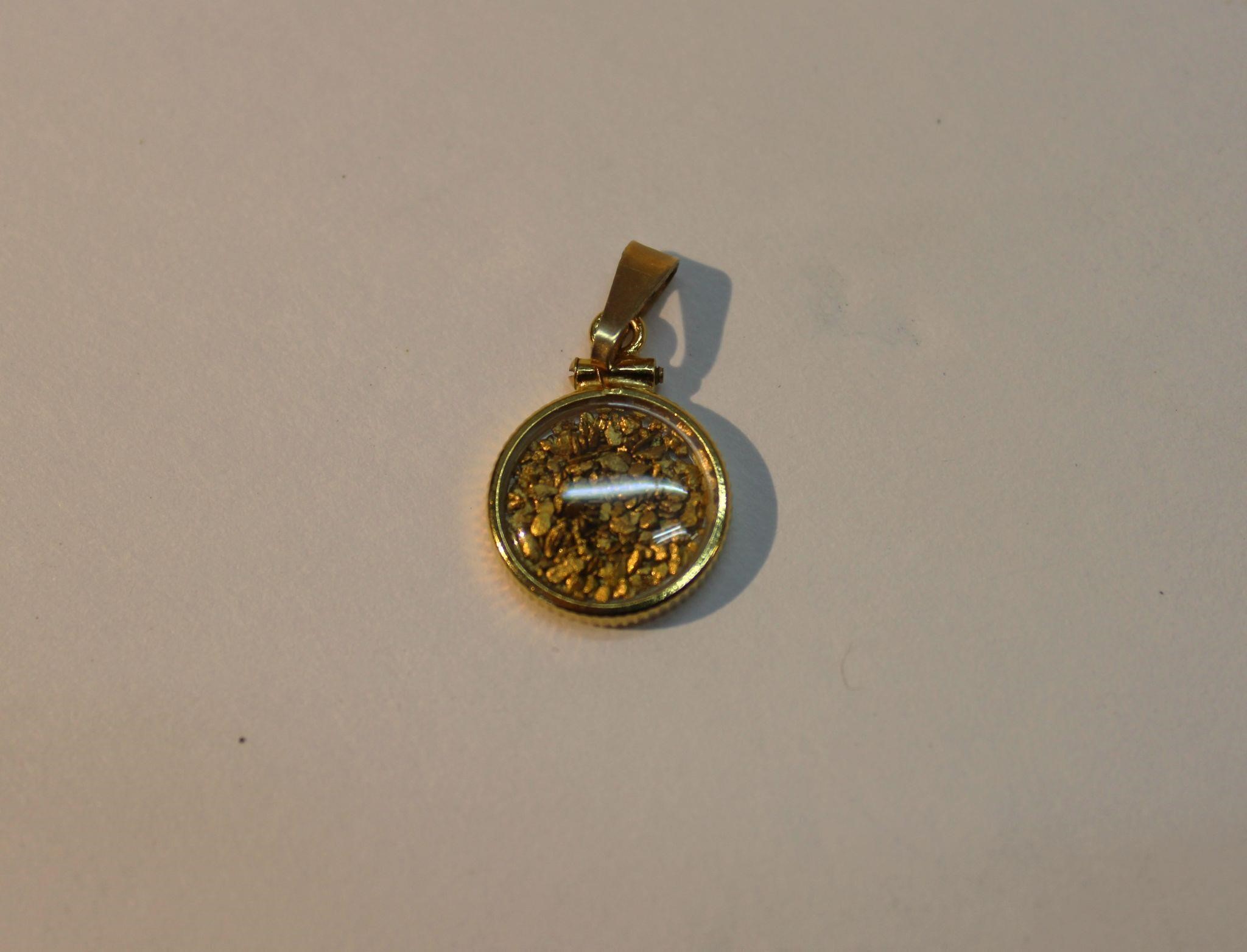 Gold Nuggets Pendant
