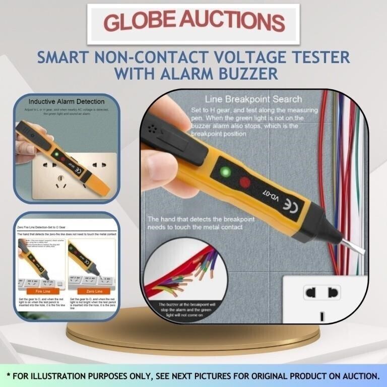 SMART NON-CONTACT VOLTAGE TESTER WITH ALARM BUZZER