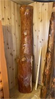 Large 1/2 Timber Log Wall Accent Piece 94in. Long