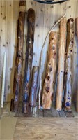 Timber Log Accent Pieces Used for Archways 9 Pc.