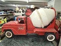 Vintage Red Metal Buddly L Cement Truck