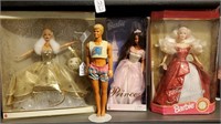 4 Barbie Dolls, 3 In Boxes