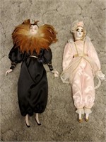 (2) 19" Porcelain Dolls