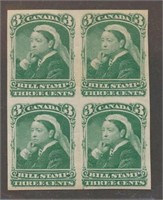 CANADA REVENUE BLOCK OF 4 MINT VF NH