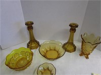 Amber glass selection