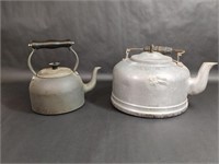 Vintage Tea Pot Kettle and Large Tea Pot