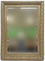 Traditional Gold Gilt Style Beveled Wall Mirror