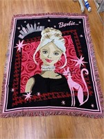 1990's Acrylic BARBIE Throw Blanket