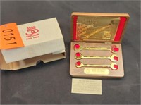 MAC Gold Plated Offset Wrenches 1988 #11858