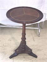 Beautiful Leather Inlay Side Table