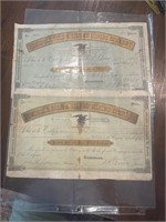 Rare gold notes circa 1878