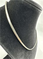 925 Silver Omega Choker Necklace