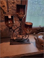 Scrollwork Candle Display