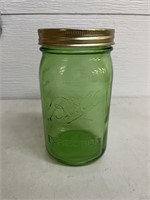 Green Ball, Perfection Mason jar