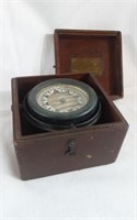 Wilcox Nautical Compass In Wooden Box