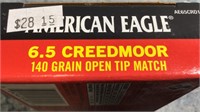 (5) Boxes 6.5 Creedmoor Ammo (100) Rds