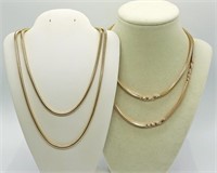 2 Sarah Coventry Gold Tone Necklaces