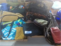 Large lot of purses and handbags