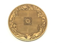 1974 Franklin Mint Calendar Art Medal Bronze