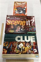 Clue, Express Yourself, & Harry Potter Scene It