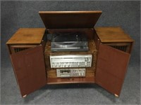 Record Cabinet w/ Sony Record Player