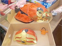 4 Vintage Halloween party hats all
