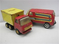 Metal Tonka Van & Truck