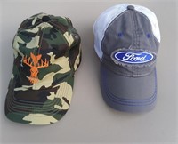 F1) Ford Hat and LRC Camo Hat, No Smoking or Pets