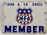 VTG MFA Member John & Ed Gross Metal Sign