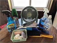honeywell fan, brushes, cleaning supply