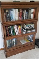 3 Section Barrister Bookcase, broken pane no books