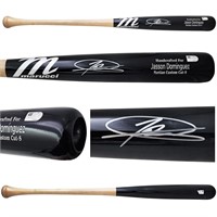 Jasson Dominguez Autographed Black Baseball Bat