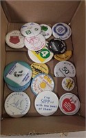 Vintage Pin Back Buttons Incl. Local