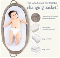 Cotton Changing table  Rope Basket