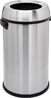 AmazonBasics Stainless Steel Trash Can