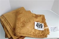 Gold Damask Tablecloths (Set of 4) - 2- 60x120
